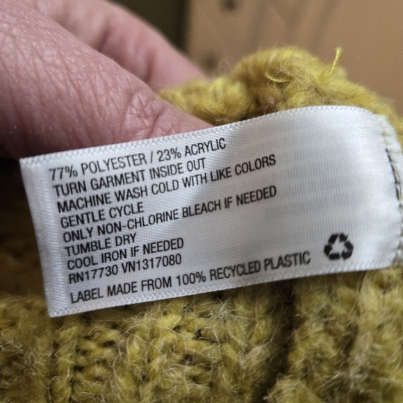 Ava & Viv Women's Chartreuse Cardigan Sweater - Picture 4 of 4